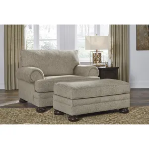 Signature Design by Ashley Kananwood Stationary Fabric Chair with Ottoman 2960314/2960323