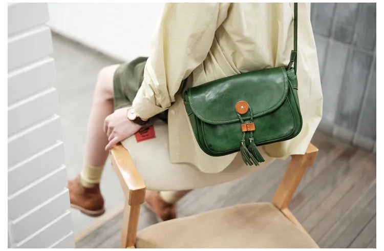 Small Leather Crossbody Purse Leather Satchel Purse