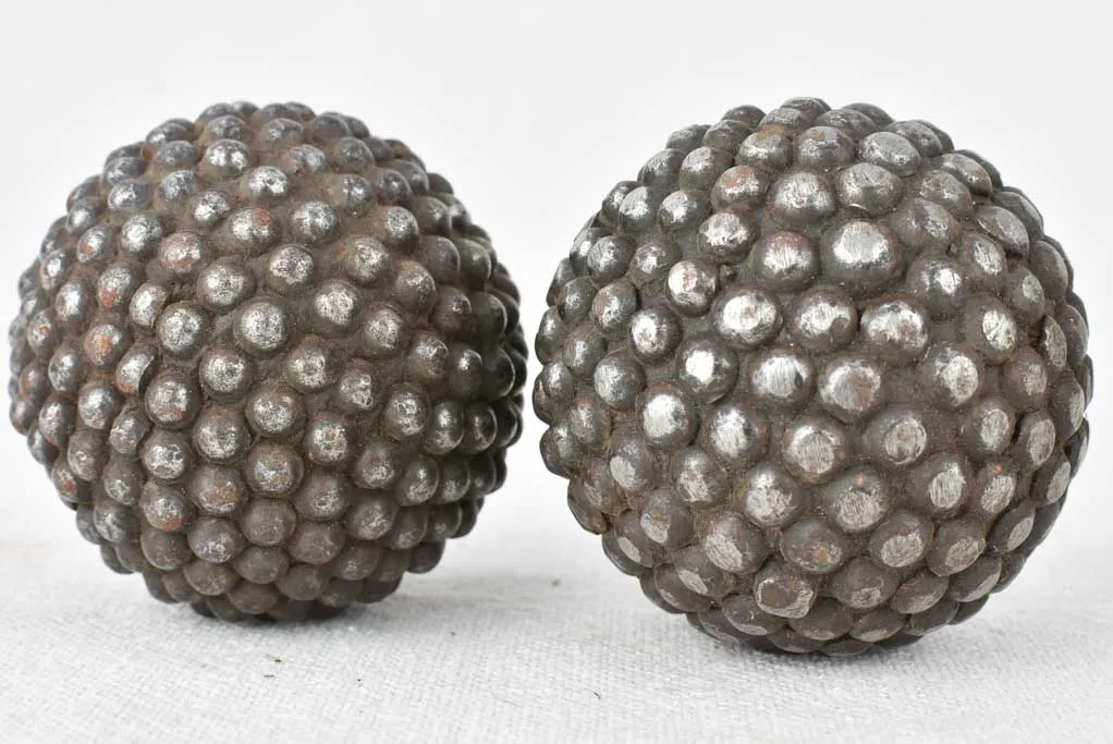 Small pare of antique children's petanque balls 2¼"