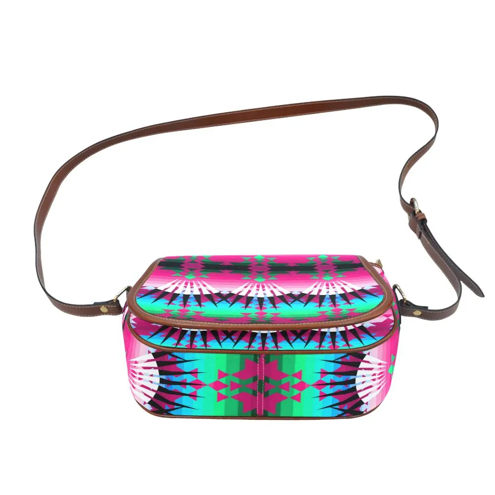 Southern Plains Ribbonwork Bustles Saddle Bag/Small