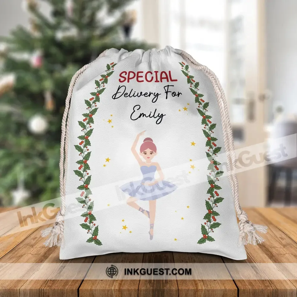 Special Delivery For Job Character- Personalized String Bag, Christmas Gift, Gift For Family