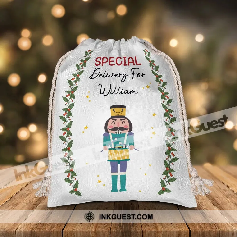 Special Delivery For Job Character- Personalized String Bag, Christmas Gift, Gift For Family