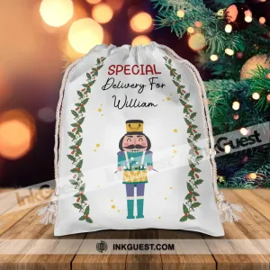 Special Delivery For Job Character- Personalized String Bag, Christmas Gift, Gift For Family
