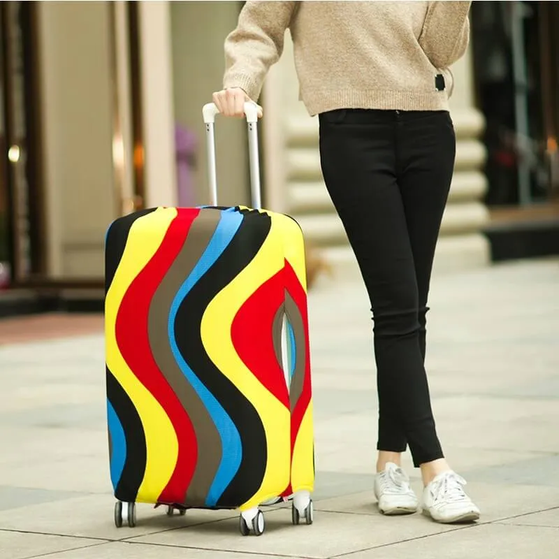 Stacked We Bare Bears Navy Blue | Standard Design | Luggage Suitcase Protective Cover