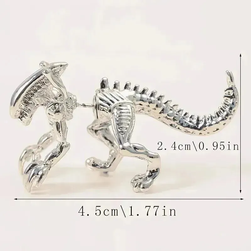 Stylish Alien Shaped Stud Earrings