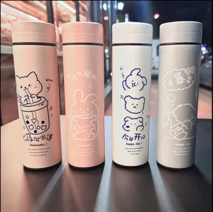 Stylish Bunny Print Temperature Bottle(500ml)