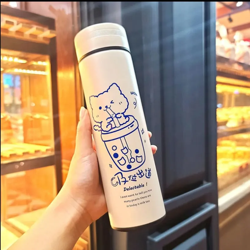 Stylish Bunny Print Temperature Bottle(500ml)