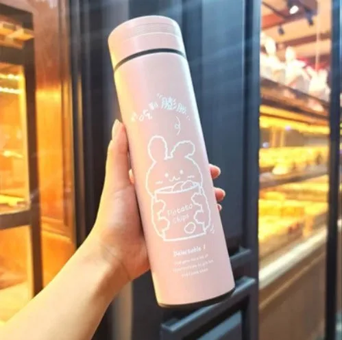 Stylish Bunny Print Temperature Bottle(500ml)