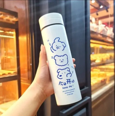 Stylish Bunny Print Temperature Bottle(500ml)