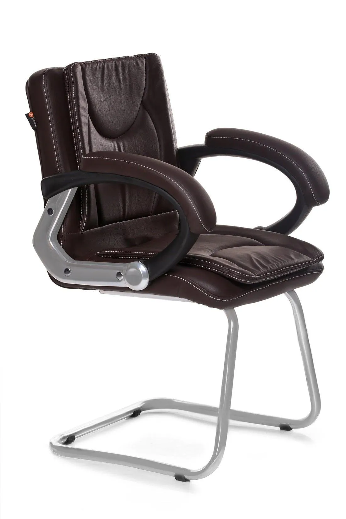 Stylish Cantilever Chair in Brown