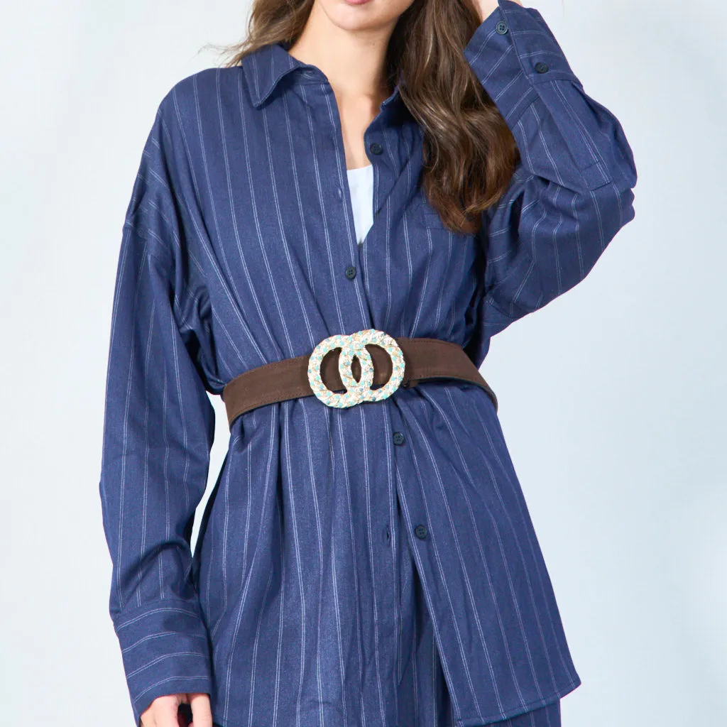 Stylish embellished buckle belt wholesale