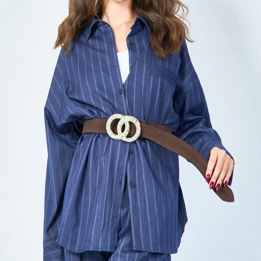 Stylish embellished buckle belt wholesale