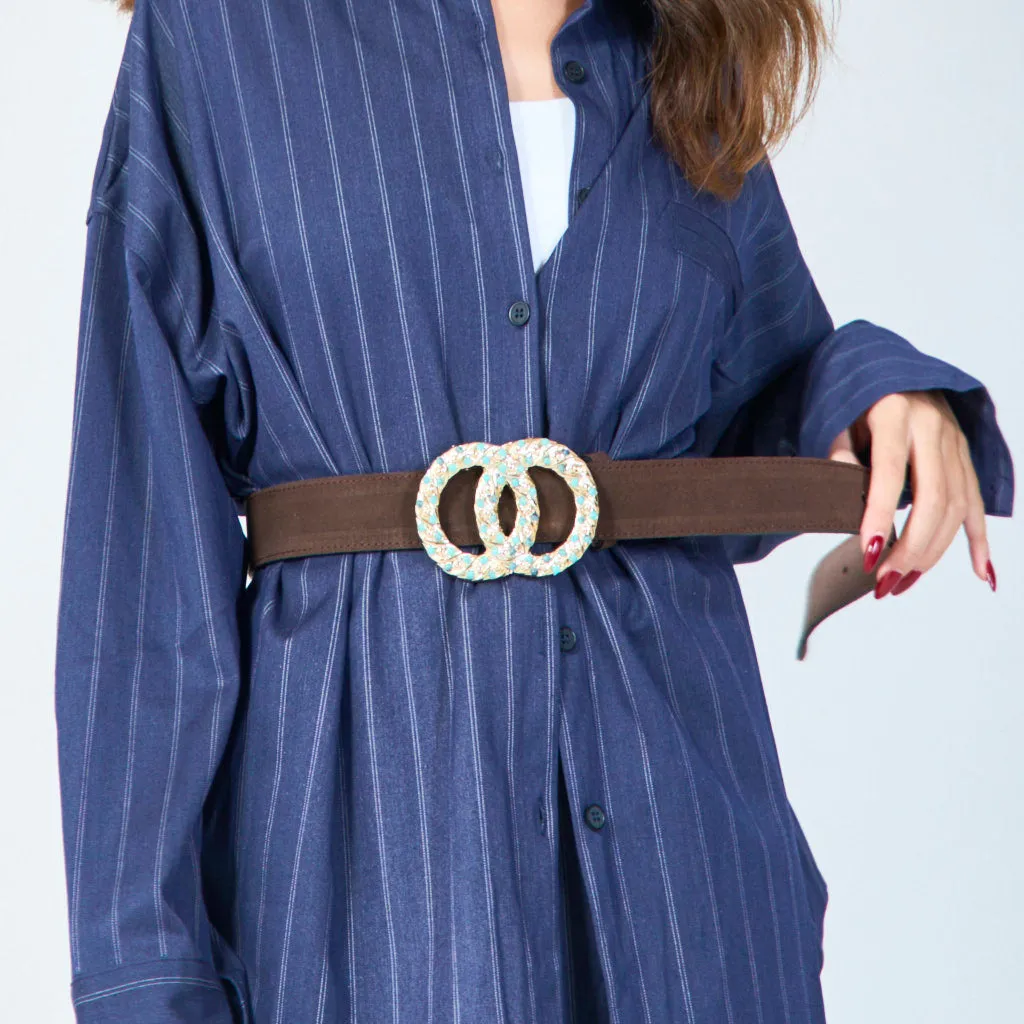 Stylish embellished buckle belt wholesale