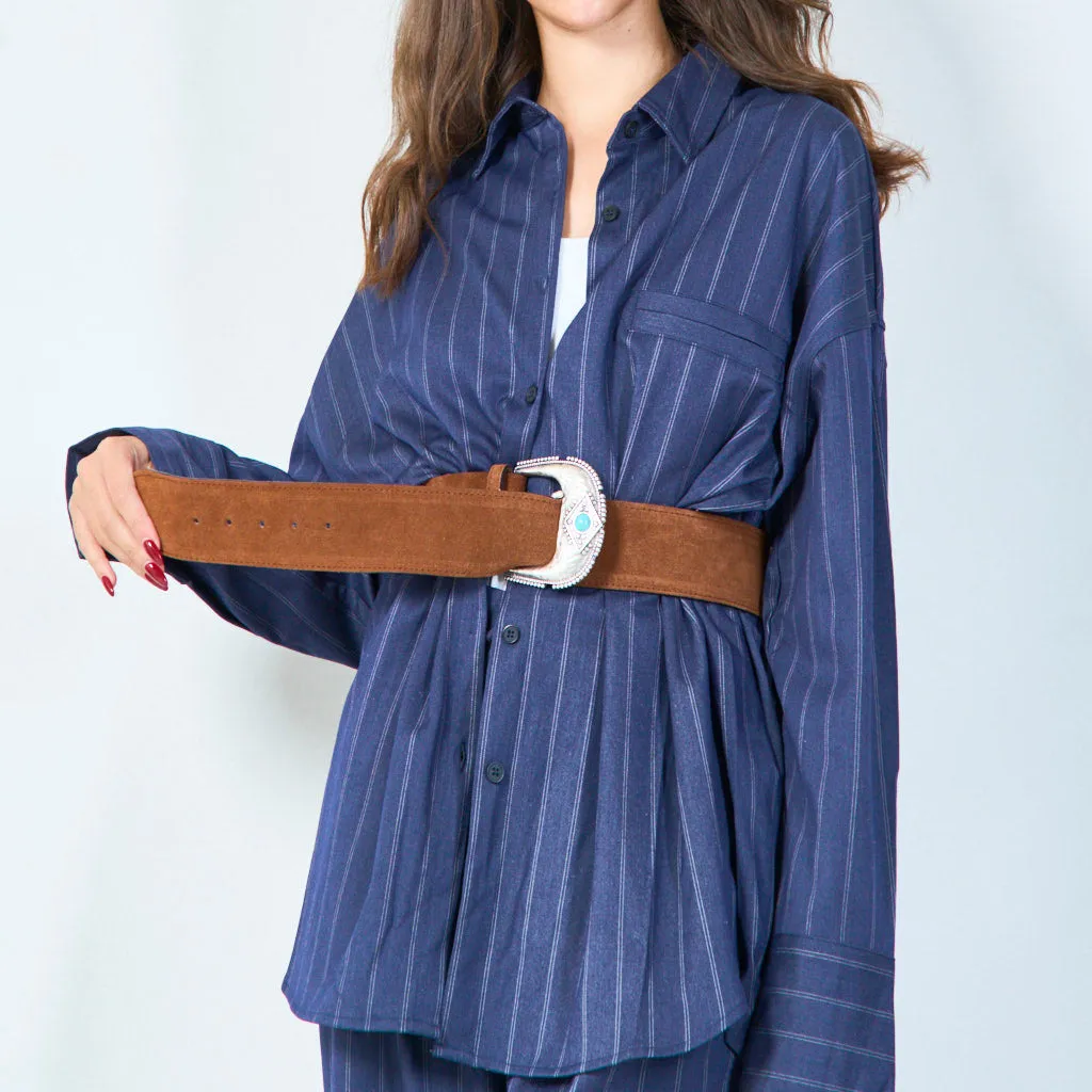 Stylish embellished buckle belt wholesale