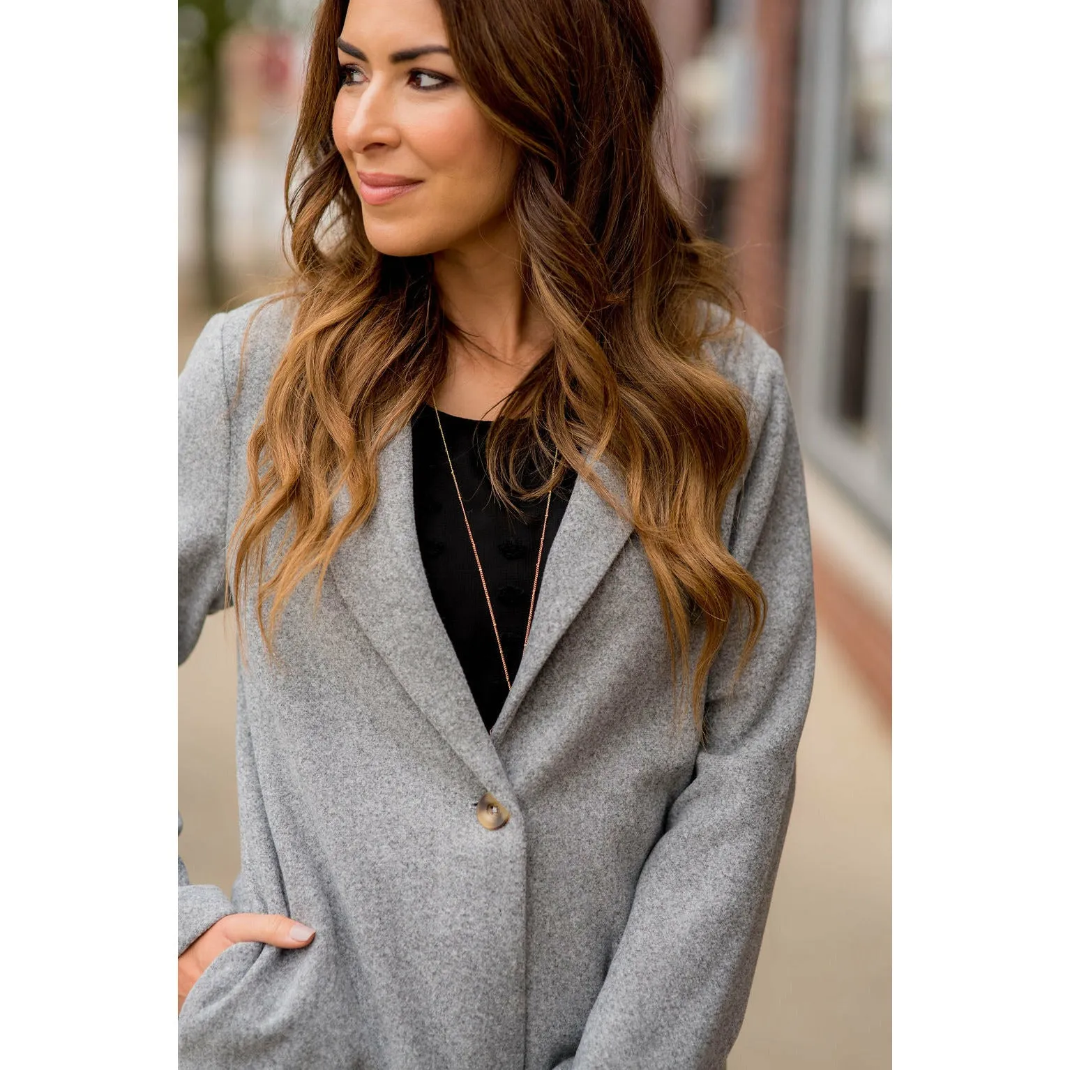 Stylish Single Button Jacket