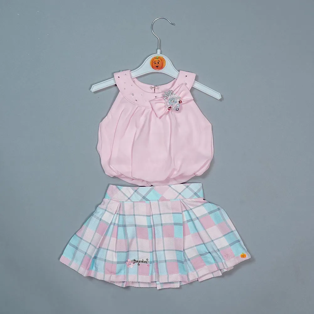 Stylish Skirt And Top For Kids