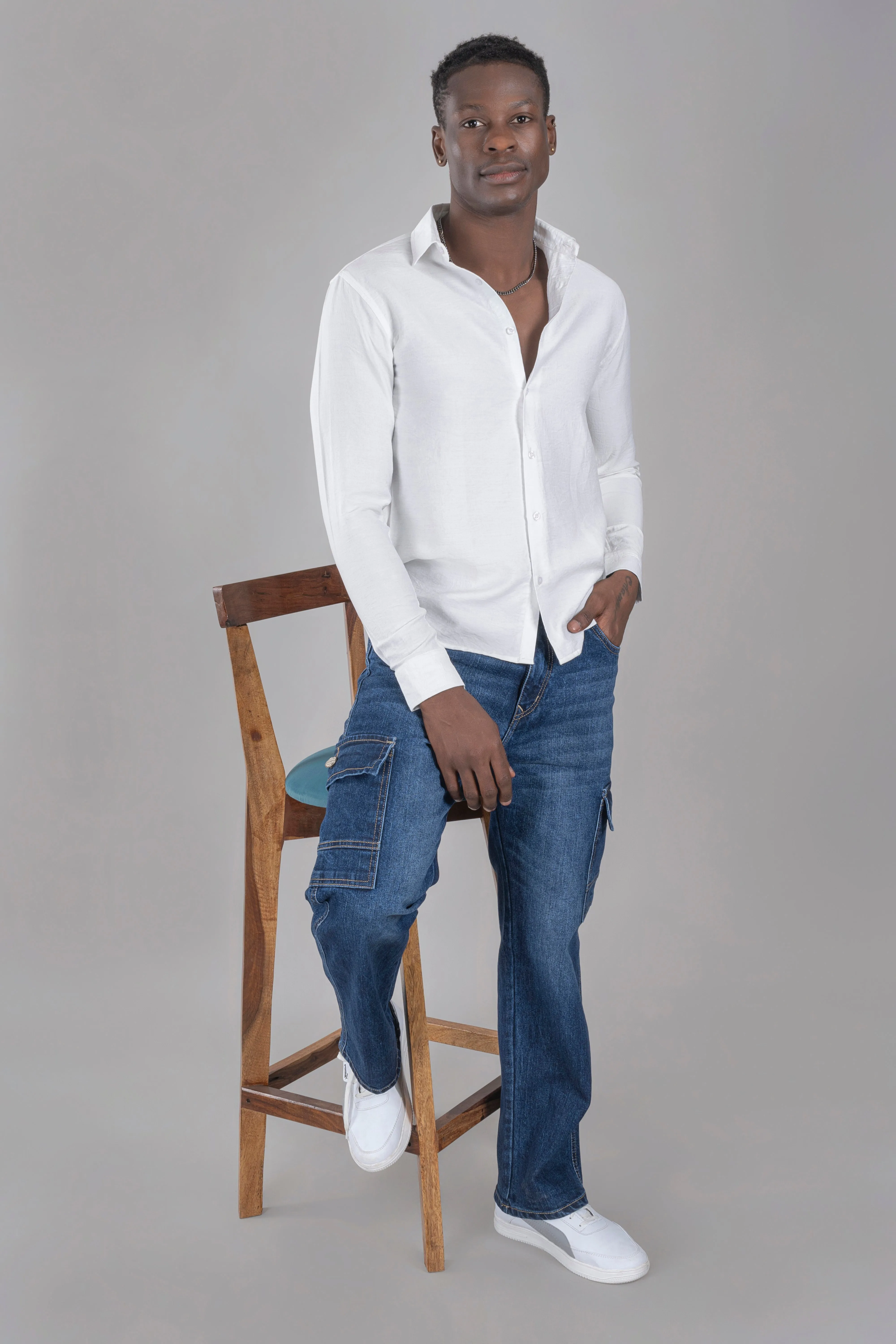 Stylish White Shirt For Men