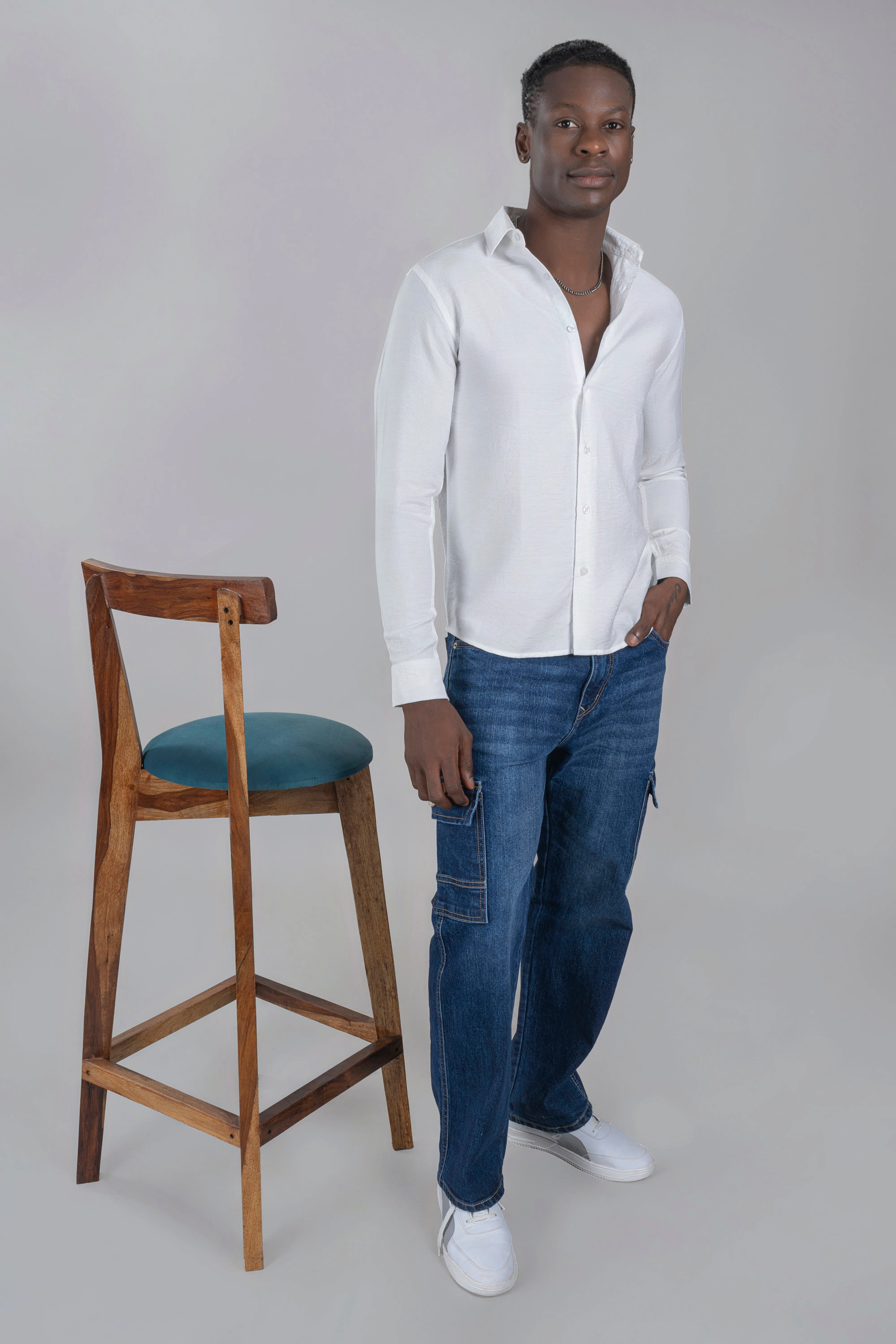 Stylish White Shirt For Men