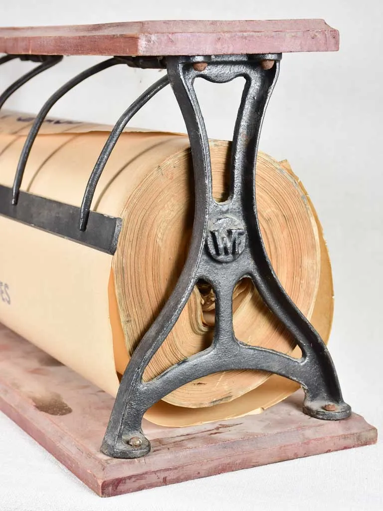 Superb 1930's wrapping paper roll cutter 30¼"
