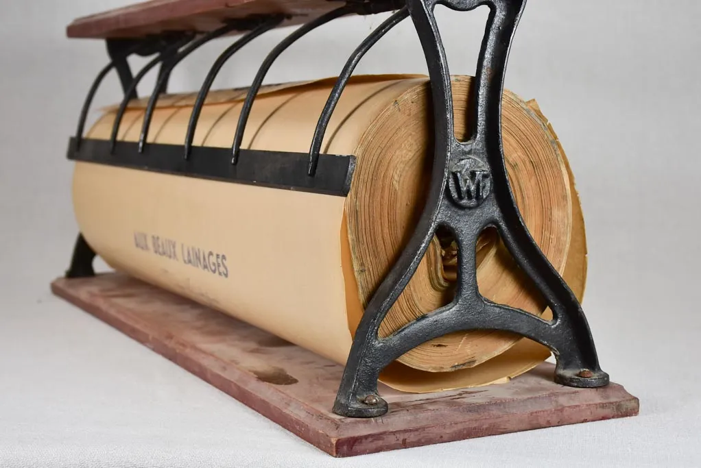 Superb 1930's wrapping paper roll cutter 30¼"