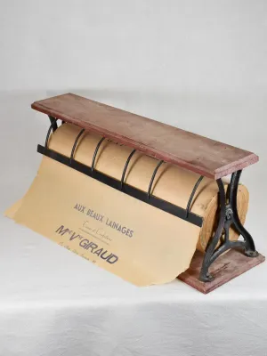 Superb 1930's wrapping paper roll cutter 30¼"
