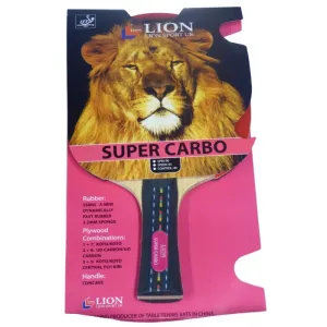 TABLE TENNIS BAT LION SUPER CARBO ITTF APPROVED