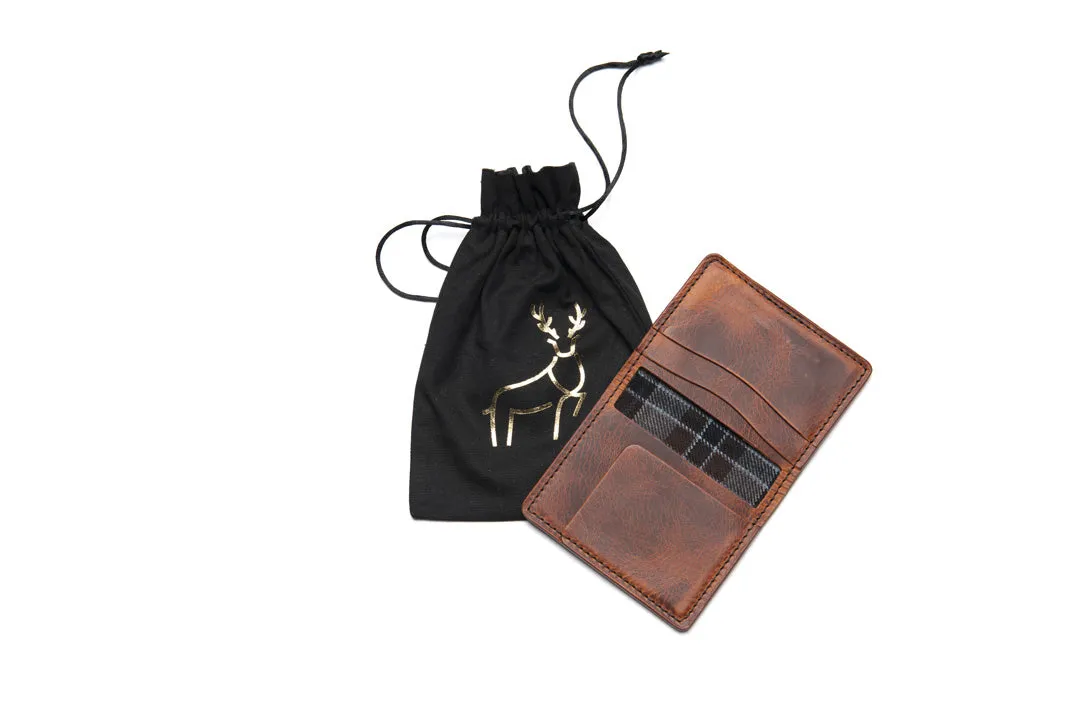 Tartan Lined Leather Wallet - Choose From 4,000 Tartans