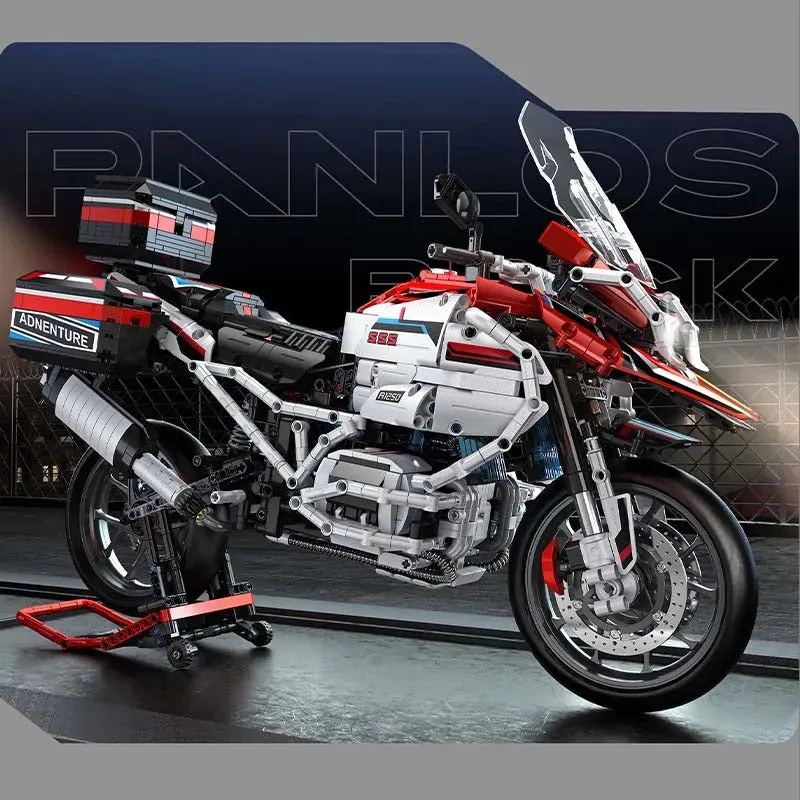 Tech MOC BMW R1250 Super Motorcycle Bricks Toy