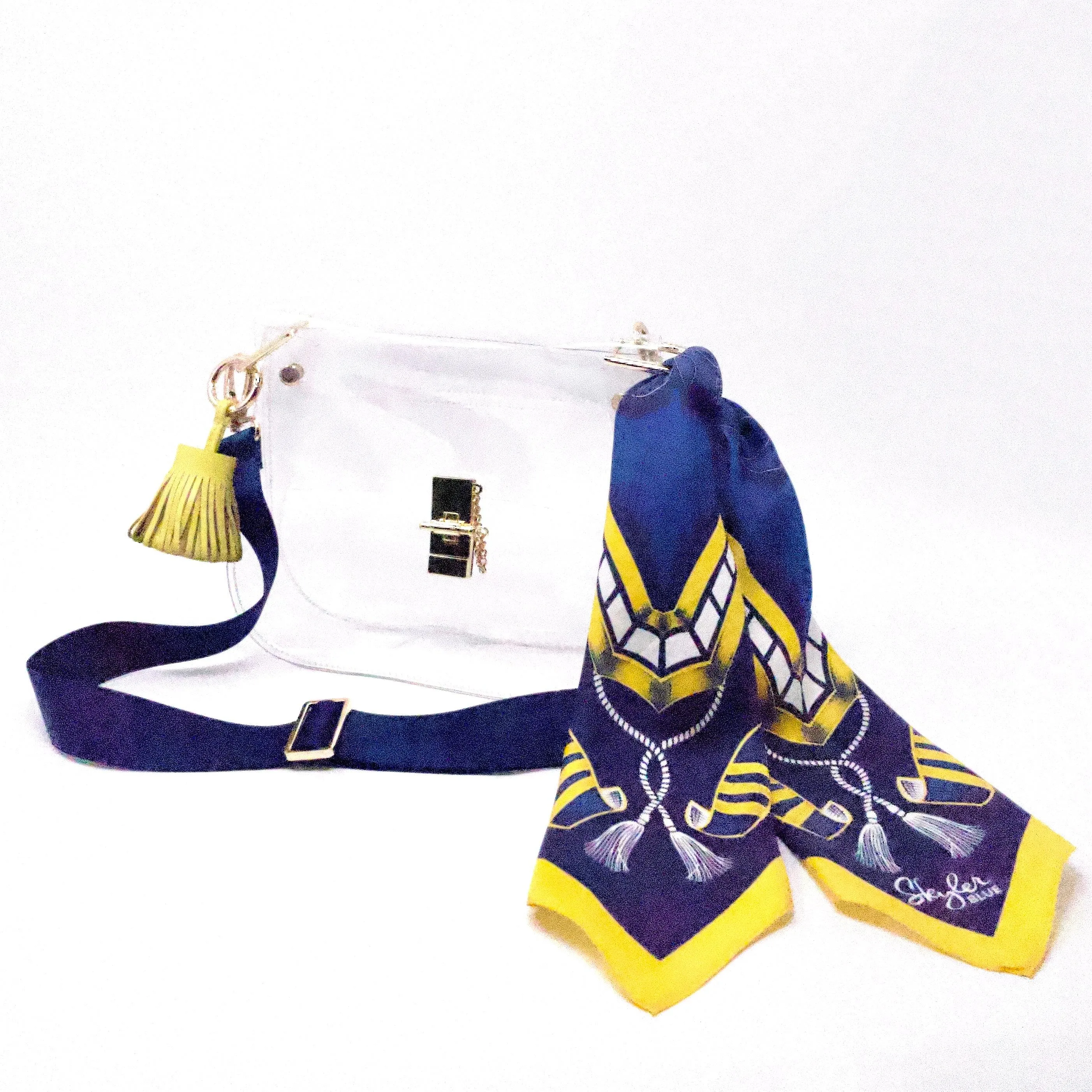 The Ann Arbor Clear Medium Saddle Bag