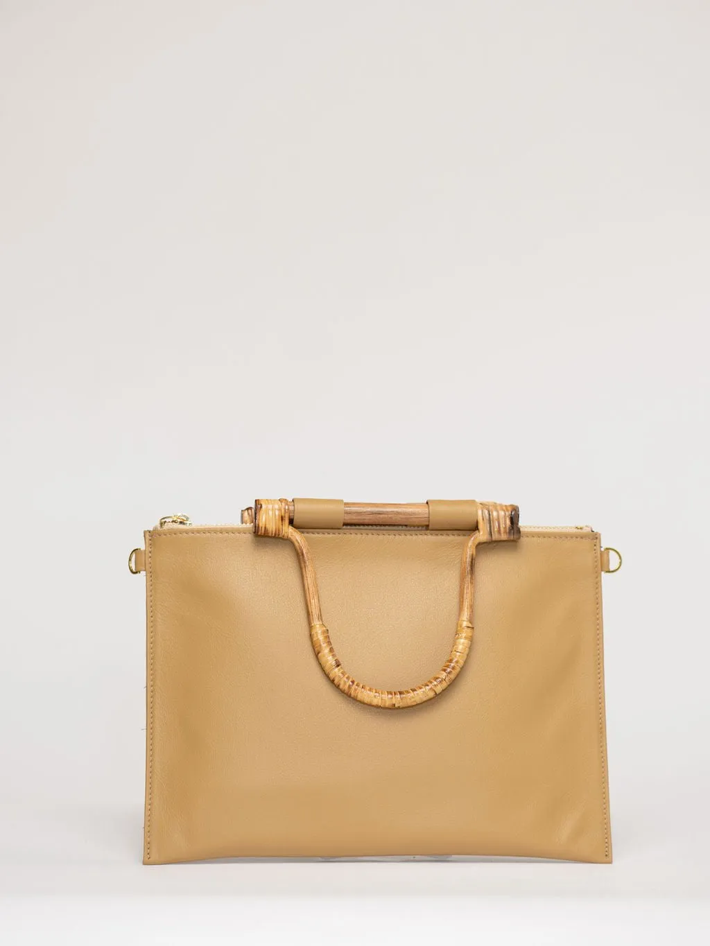 The Bamboo Clutch   Crossbody | Saddle
