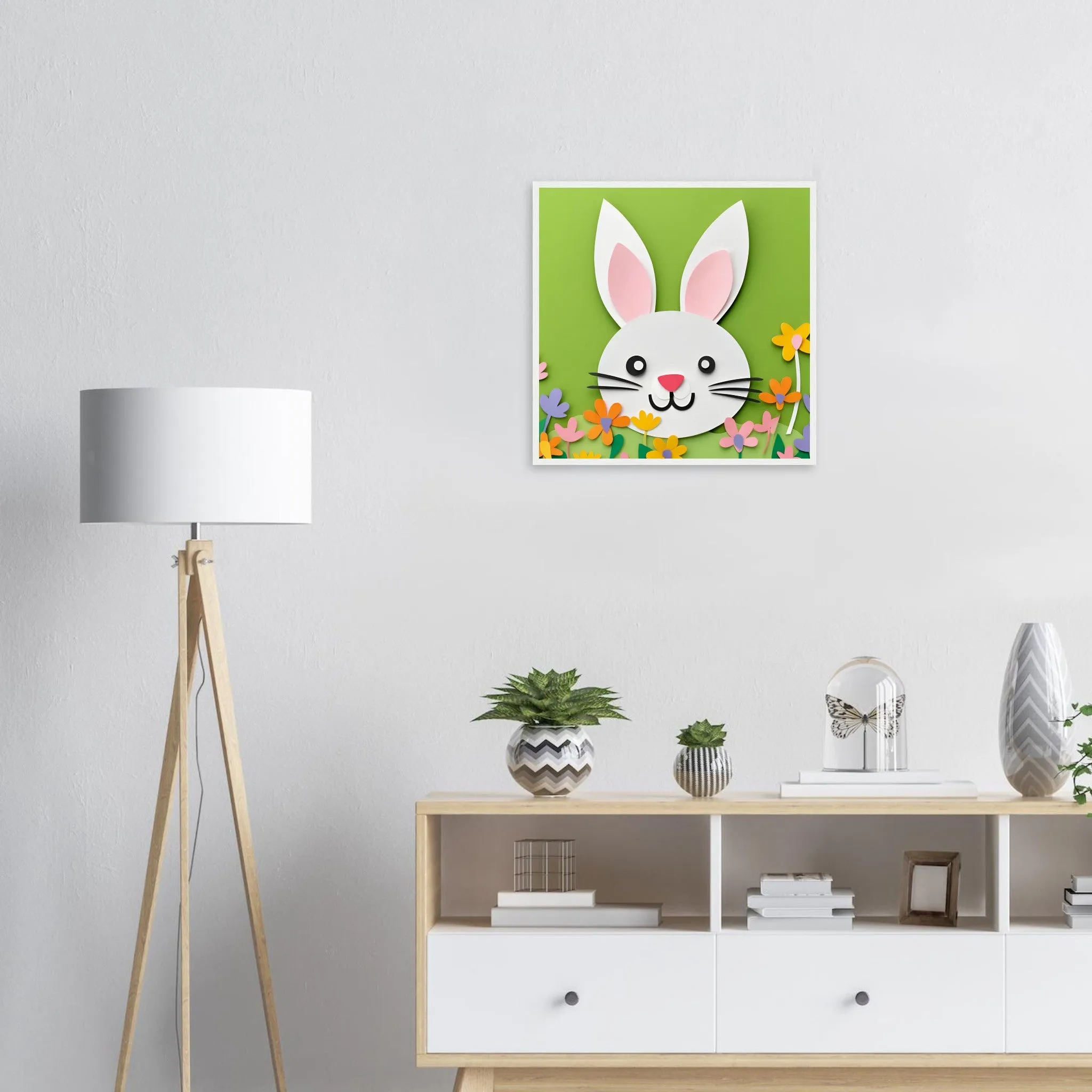 The beauty of paper animal art: Rabbit