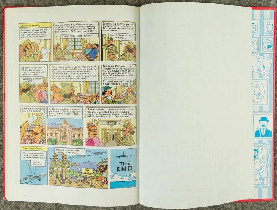 Tintin 3 in 1 Uk Methuen Complete Set x7 Hardback Edition Books 1990s