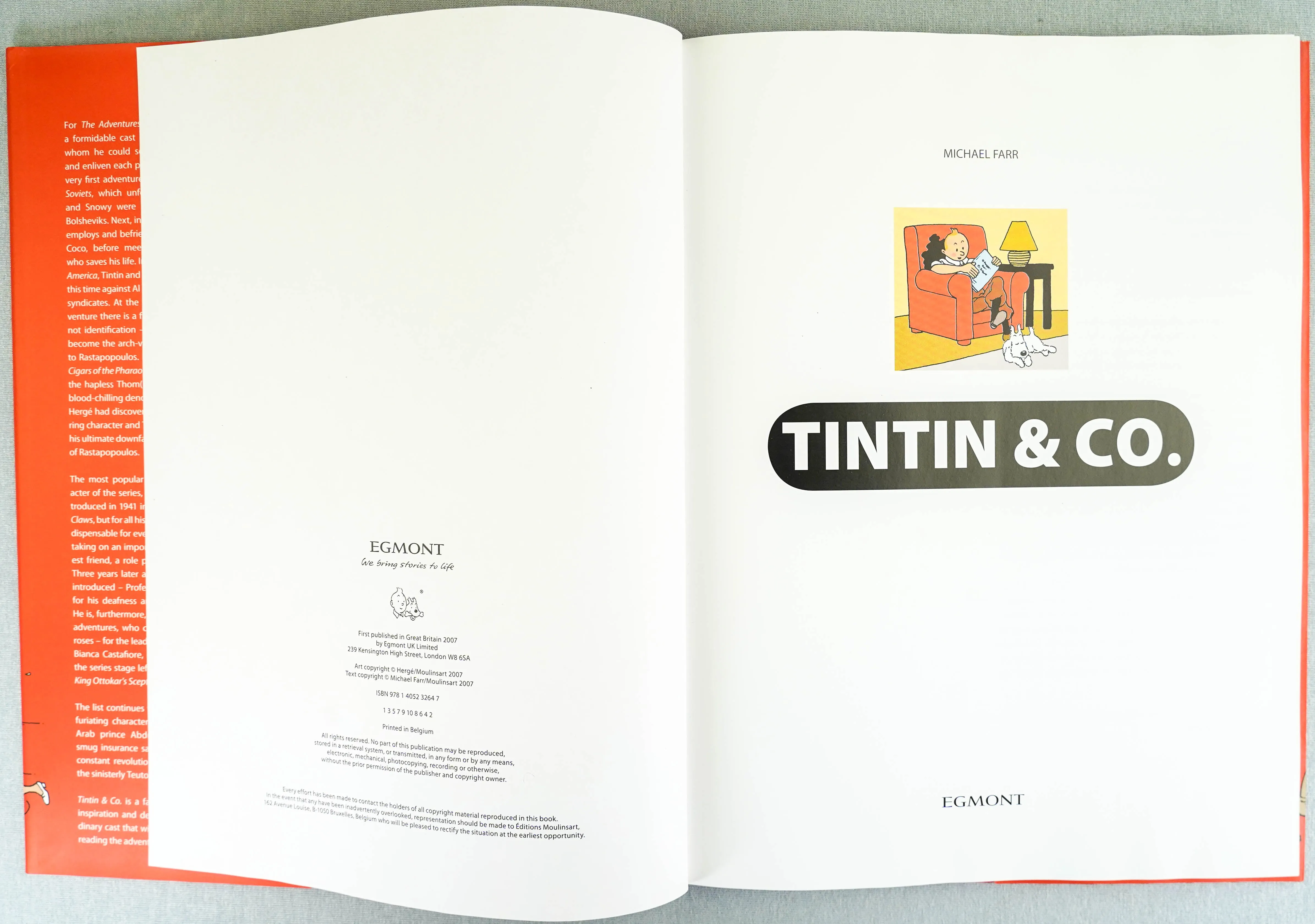 Tintin & Co. 2007 Egmont 1st Edition HB English book RE Herge by Michael Farr EO