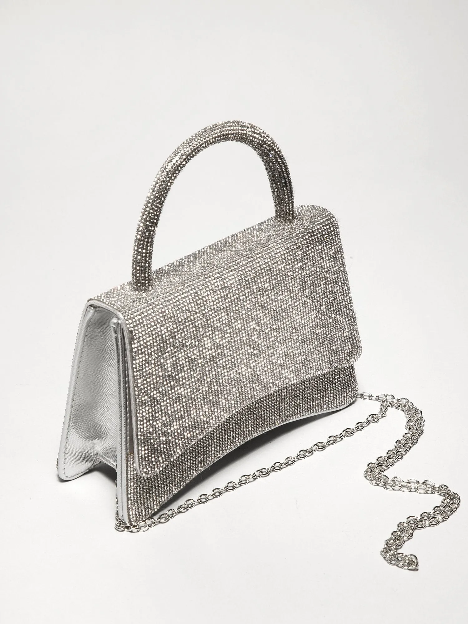 Top Handle Rhinestone Bag