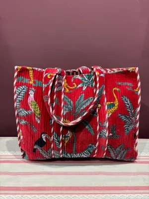 Totes Of India - Red Forest Tote Bag