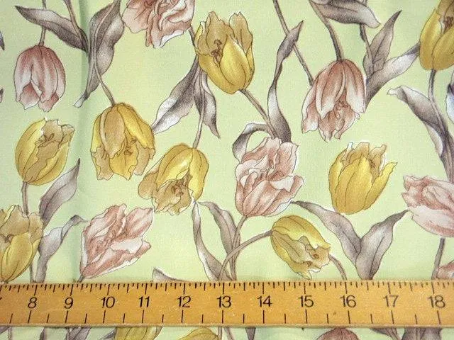 Tulip Rush - Printed Crepe