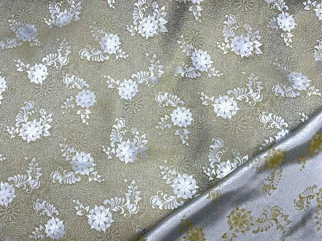 Two Tone Double Sided Jacquard - Floral