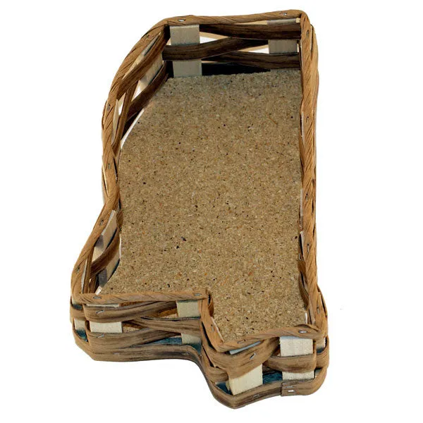 Unfilled Mississippi Shaped Basket X-Small (8"x5")