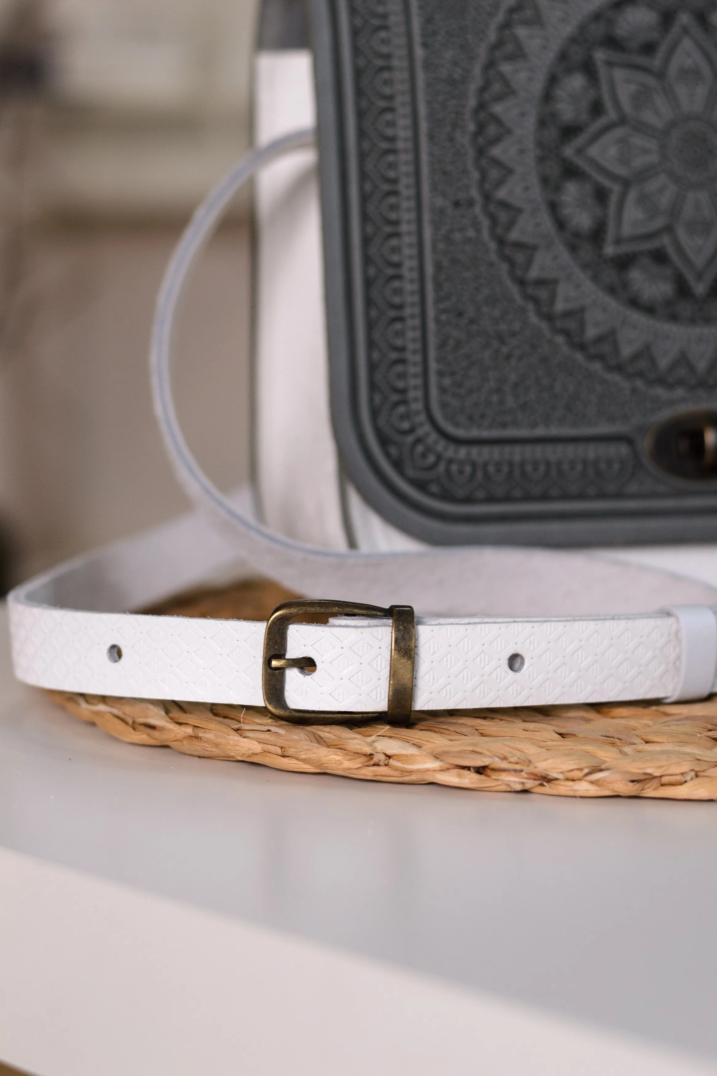 Unique Leather Purse Handmade Gray
