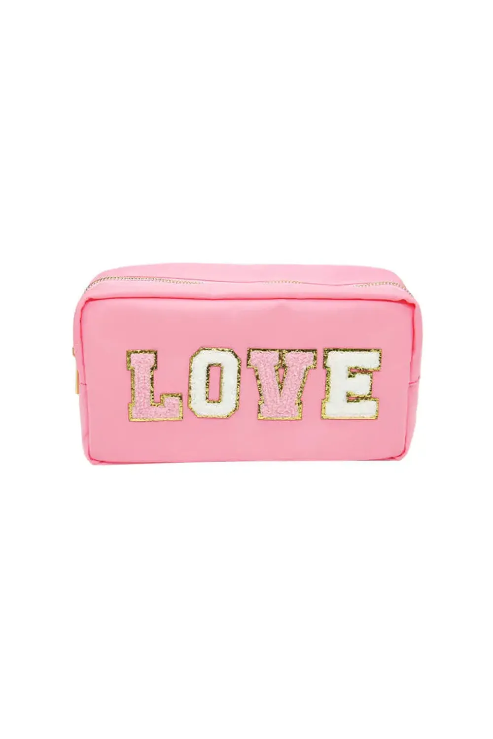 Varsity Collection LOVE Chenille Bag - Pink