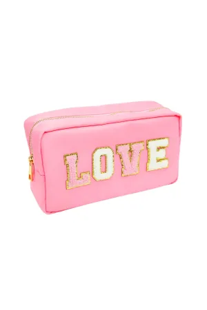 Varsity Collection LOVE Chenille Bag - Pink
