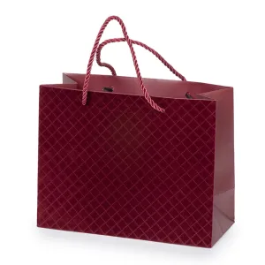 Velvet Lady Brigitte Medium Burgundy Boutique Bag, Pack 40