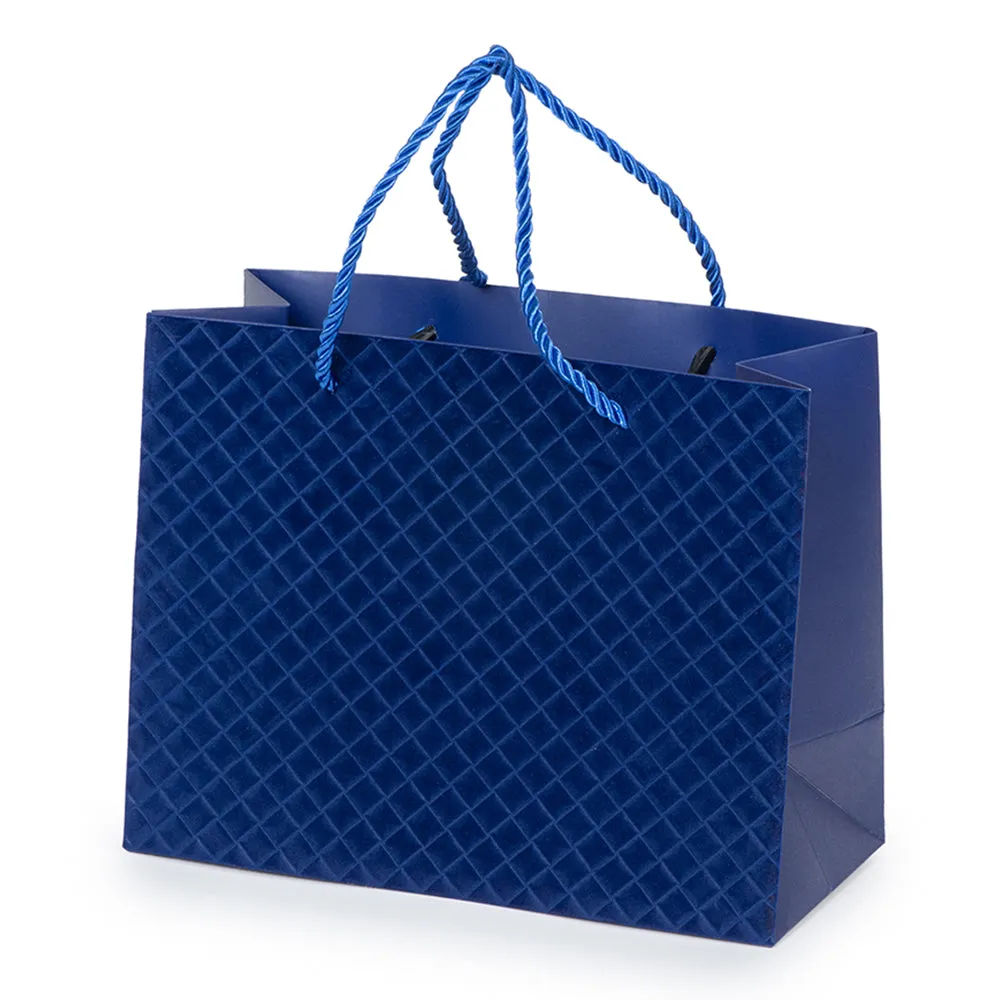 Velvet Lady Brigitte Medium Dark Blue Boutique Bag, Pack 40