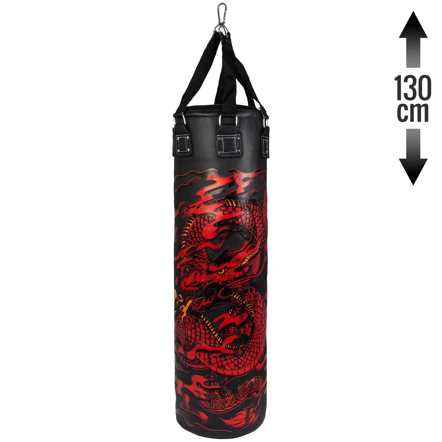 Venum Dragon's Flight Heavy Bag - Black/Red - 130 cm