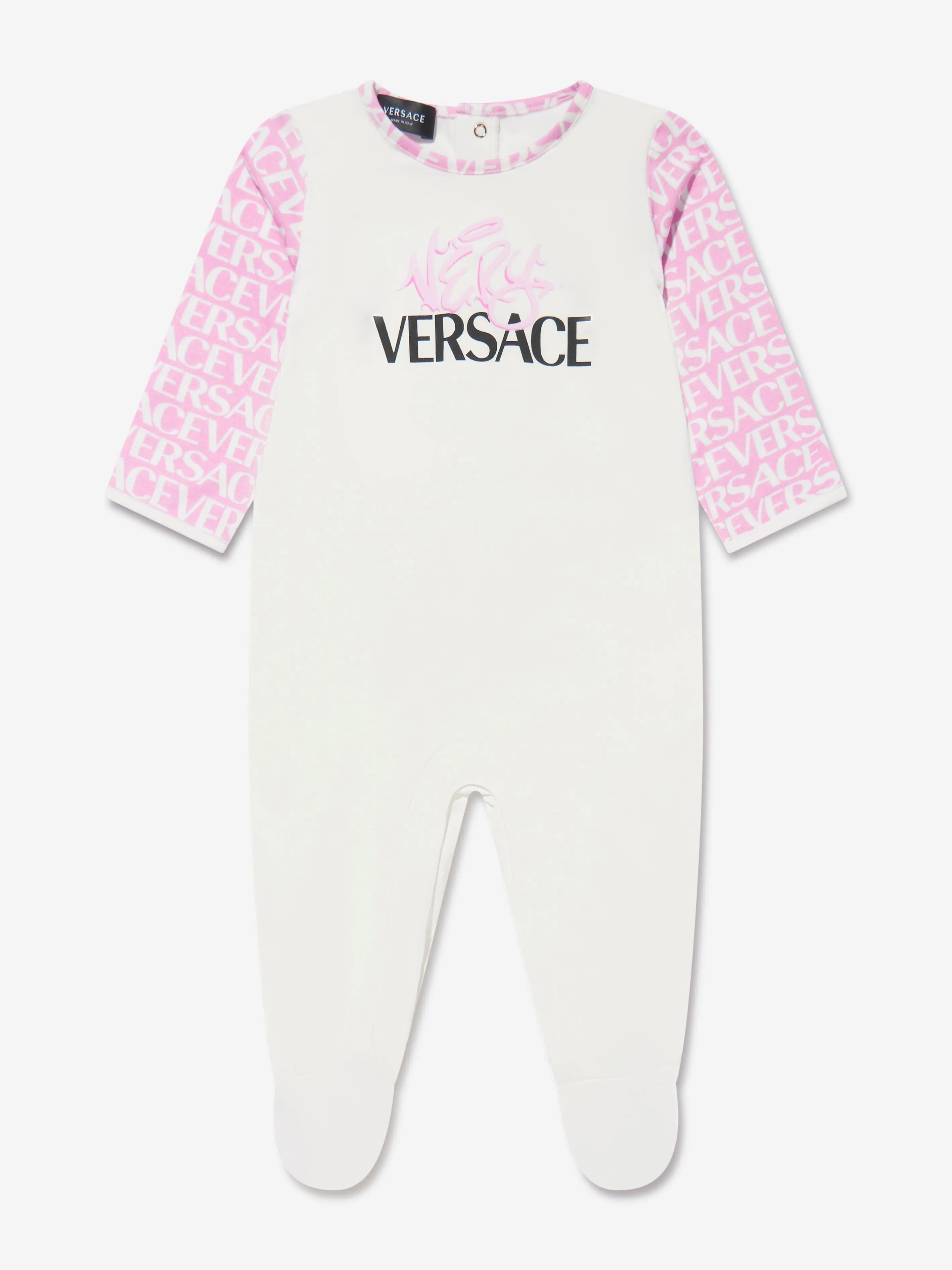 Versace Baby Girls Babygrow Gift Set in White