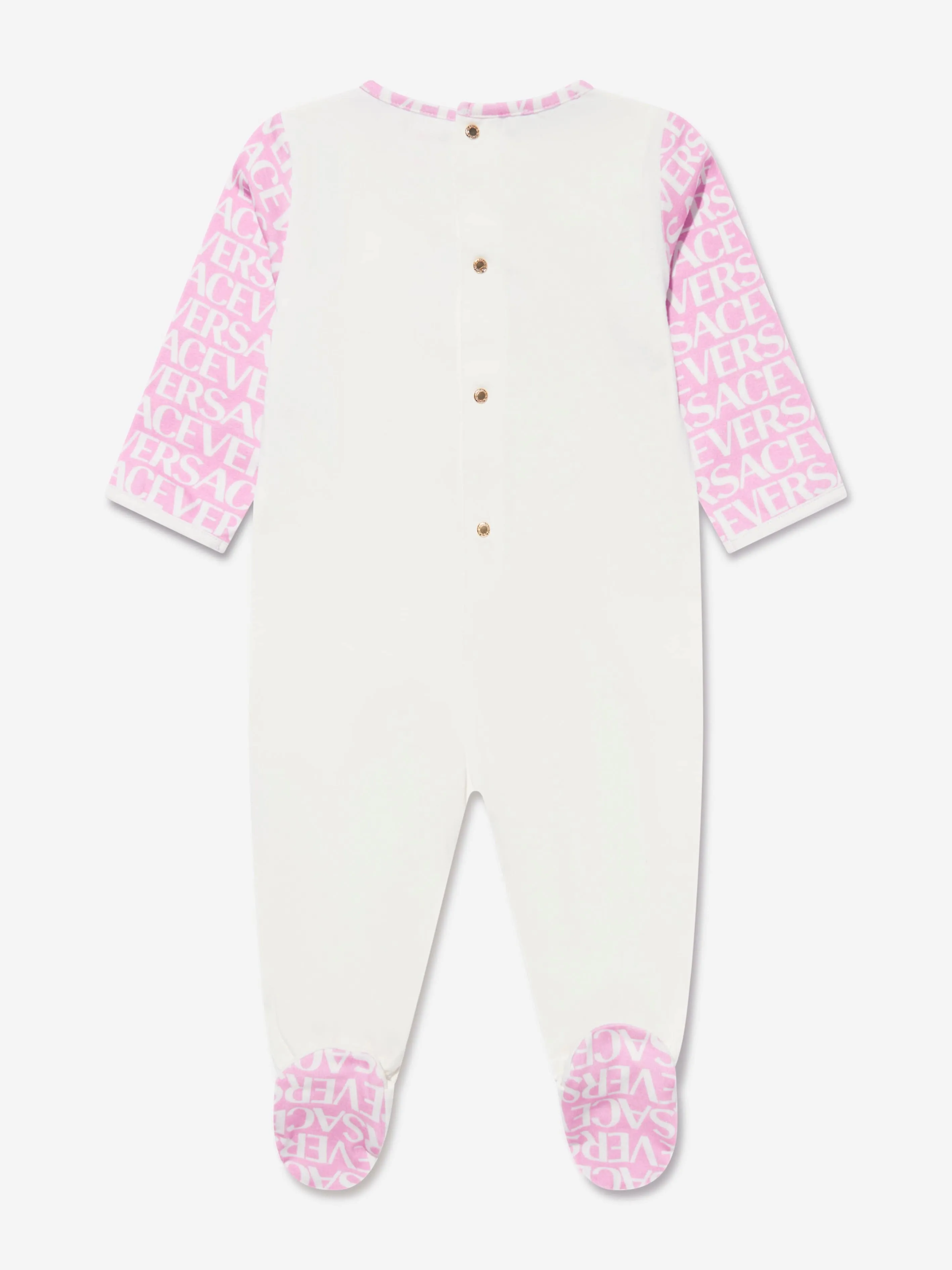 Versace Baby Girls Babygrow Gift Set in White
