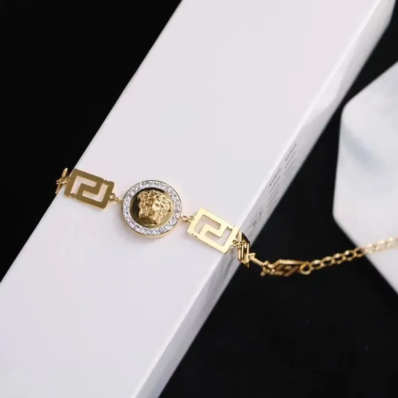 Versace Stylish Chunky Gold Bracelet