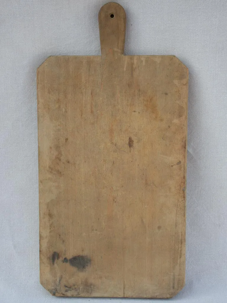 Very large antique French cutting board - beech wood 25½" x 13"