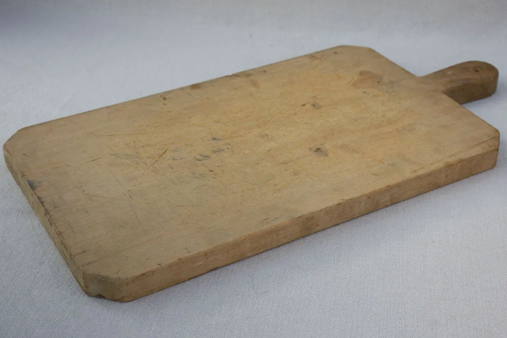 Very large antique French cutting board - beech wood 25½" x 13"