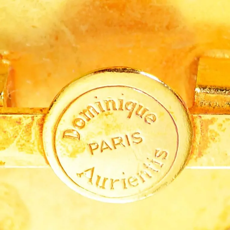 Vintage Dominique Aurientis Paris Gripoix Hand Painted Glass Brooch